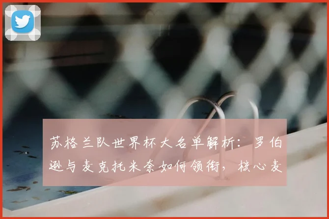 苏格兰队世界杯大名单解析:罗伯逊与麦克托米奈如何领衔,核心麦金入选战术考量